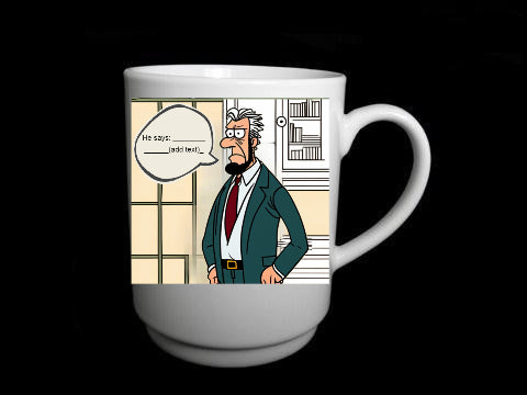 He Said/She Said 2A  Porcelain Mugs Printed Personalized On The Mug. Printed & Glazed Not Dye Sublimation. Dishwasher & Microwave Safe